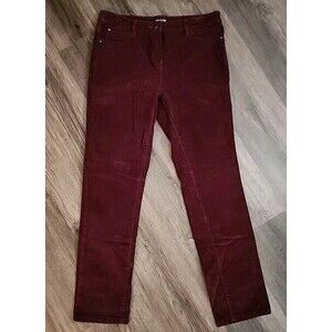 Red Women's Corduroy Pants 12 The Collection Debenhams Straight  Burgandy Jeans